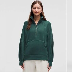 NWOT Lululemon Scuba Tumbled Fleece Funnel-Neck Half Zip